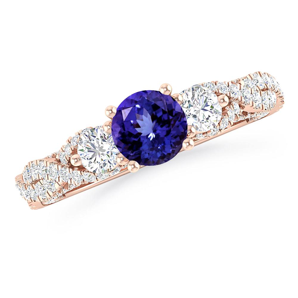 Rose Gold - Tanzanite