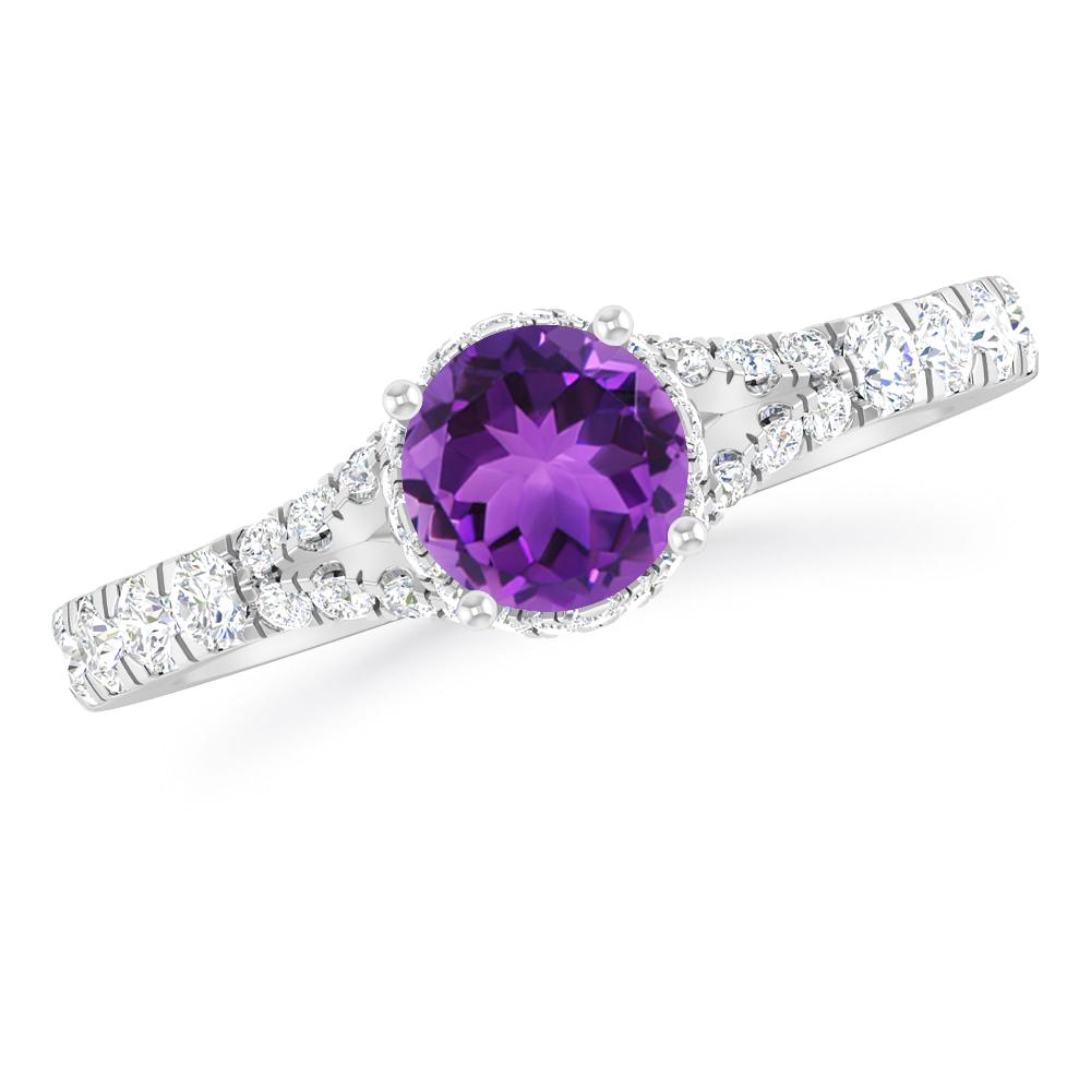 White Gold - Amethyst