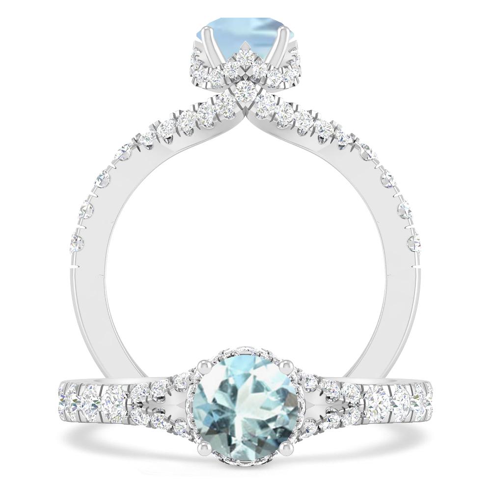 White Gold - Aquamarine