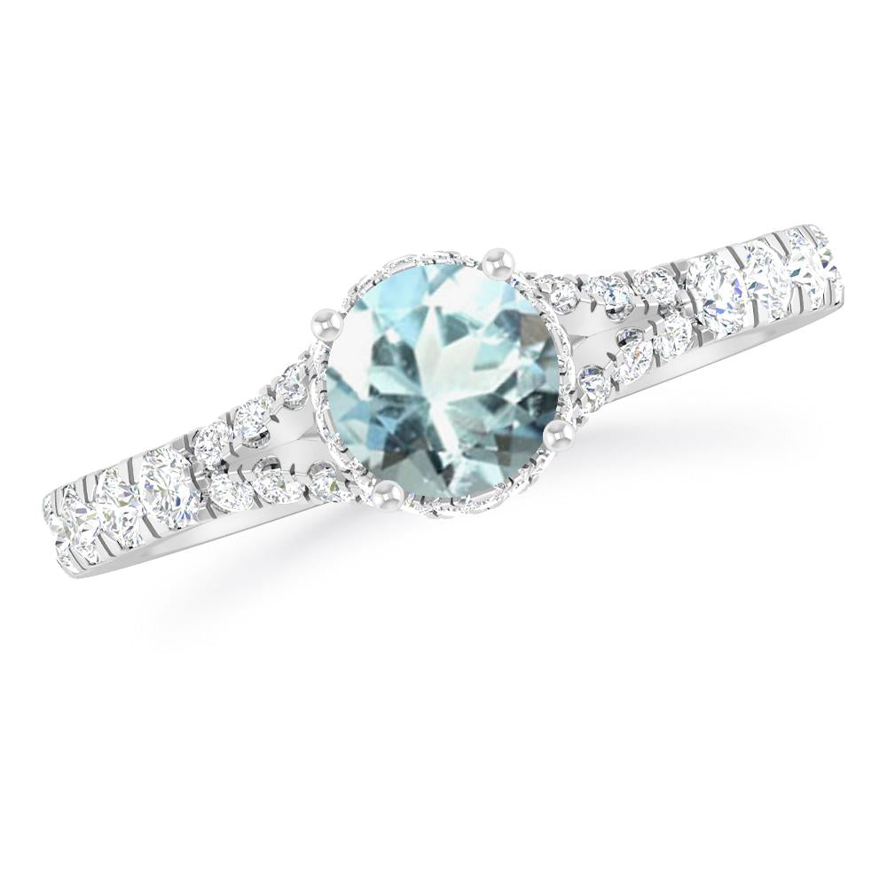 White Gold - Aquamarine