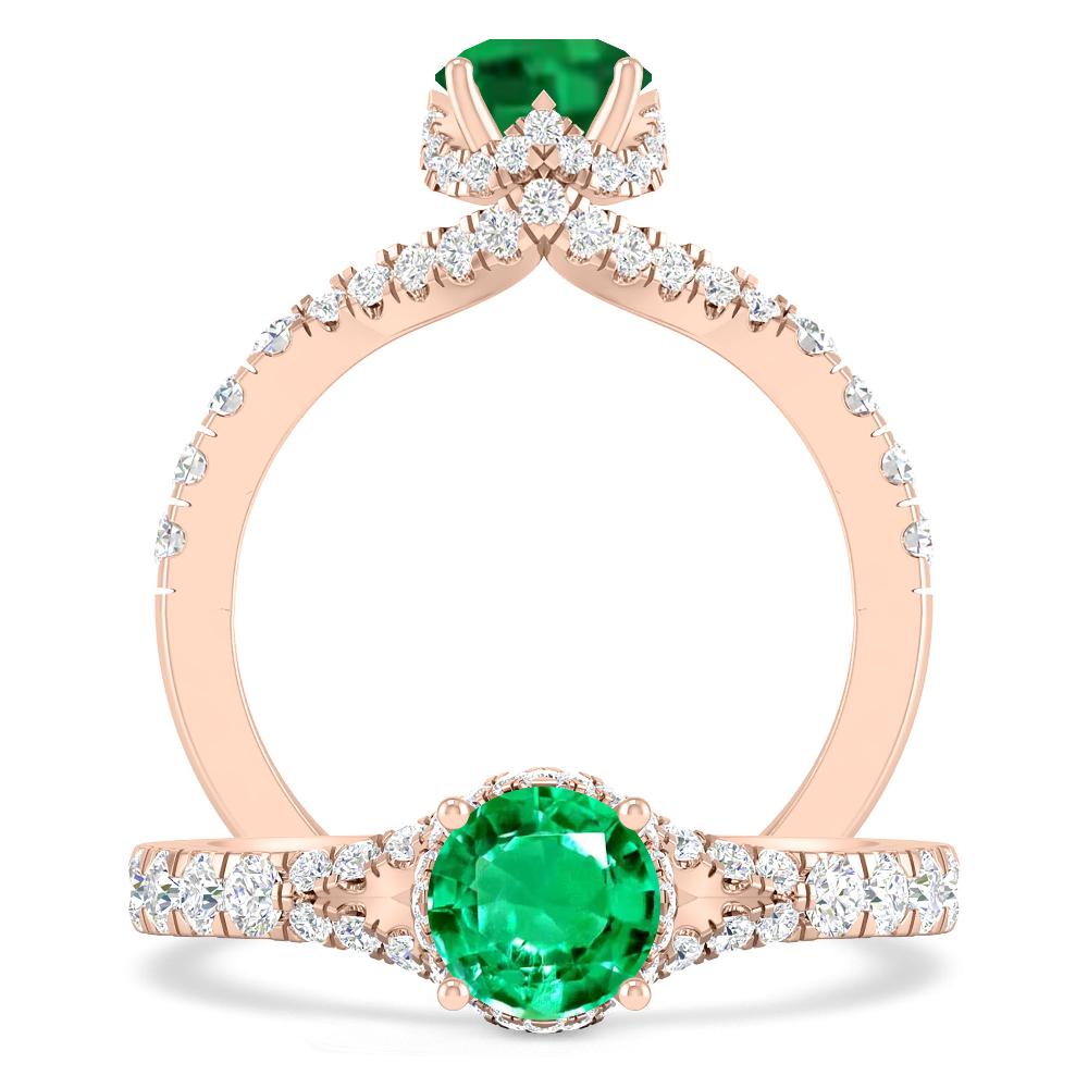 Rose Gold - Emerald