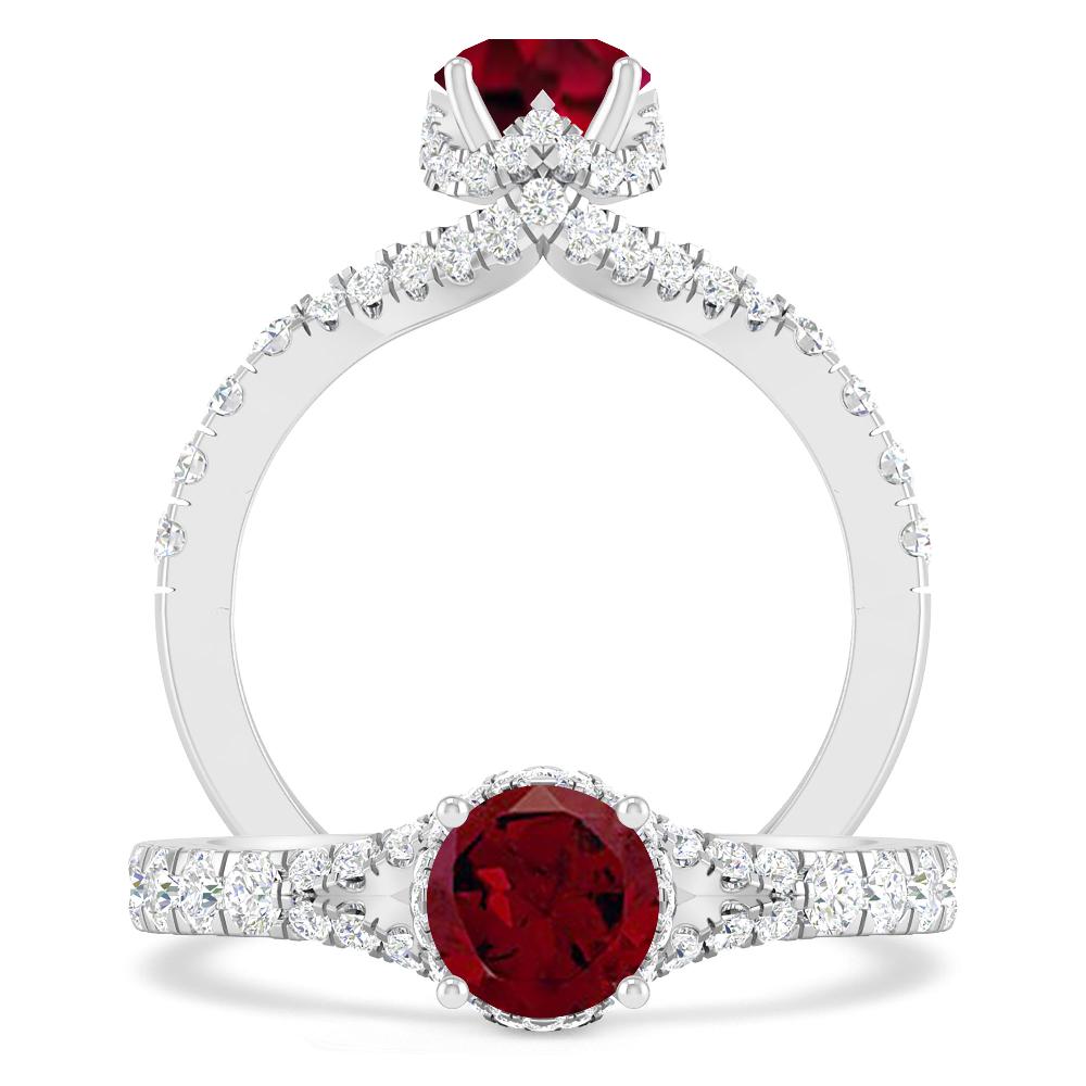 White Gold - Garnet