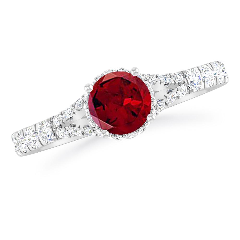 White Gold - Garnet