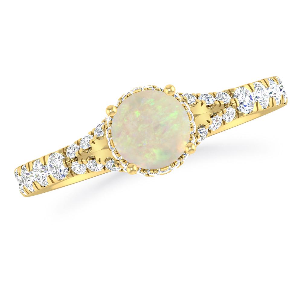 Yellow Gold - Opal