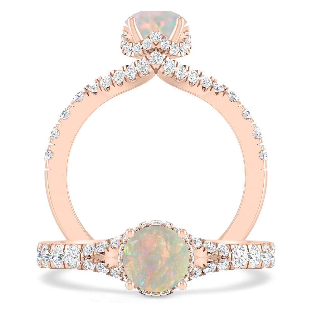Rose Gold - Opal