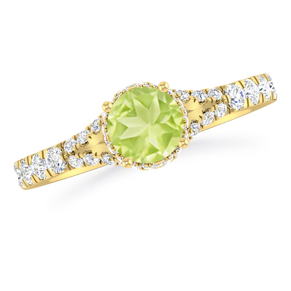 Yellow Gold - Peridot