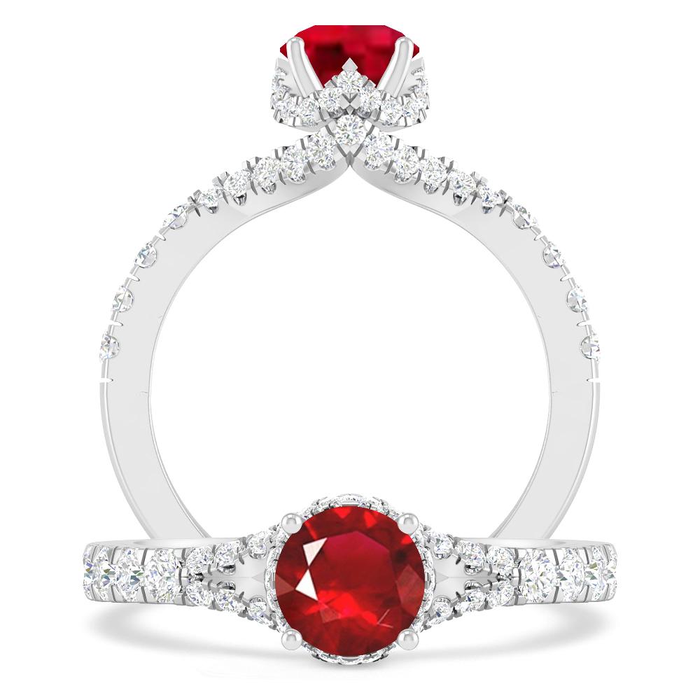 White Gold - Ruby