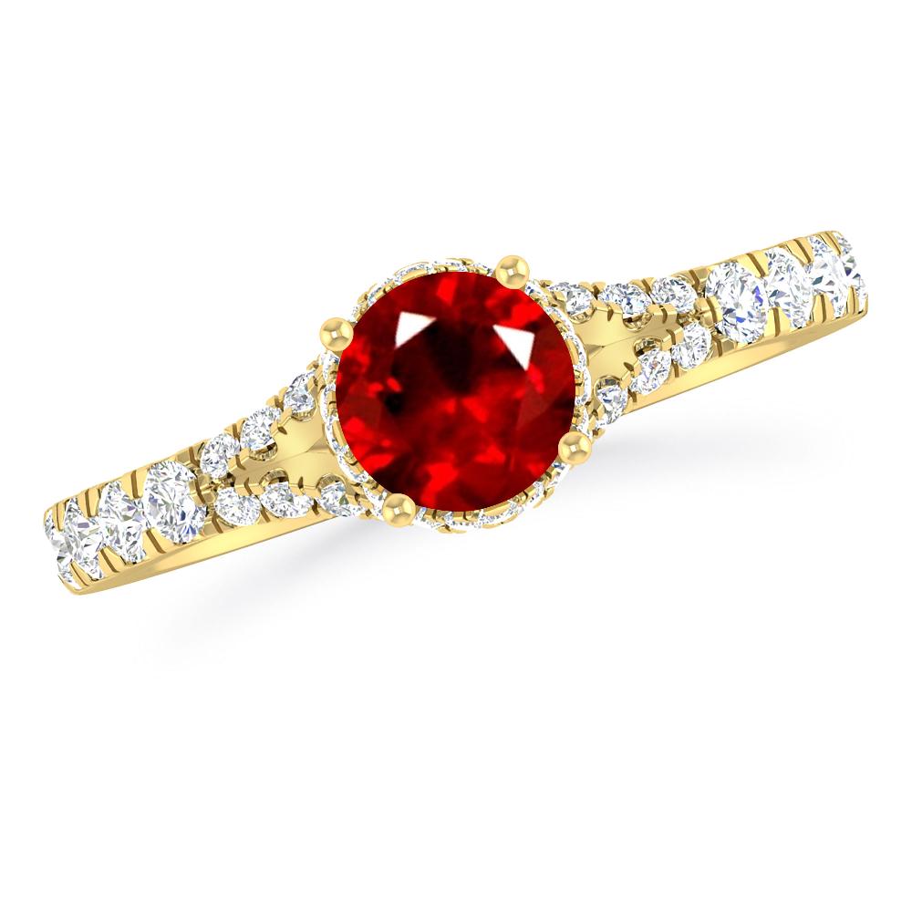 Yellow Gold - Ruby