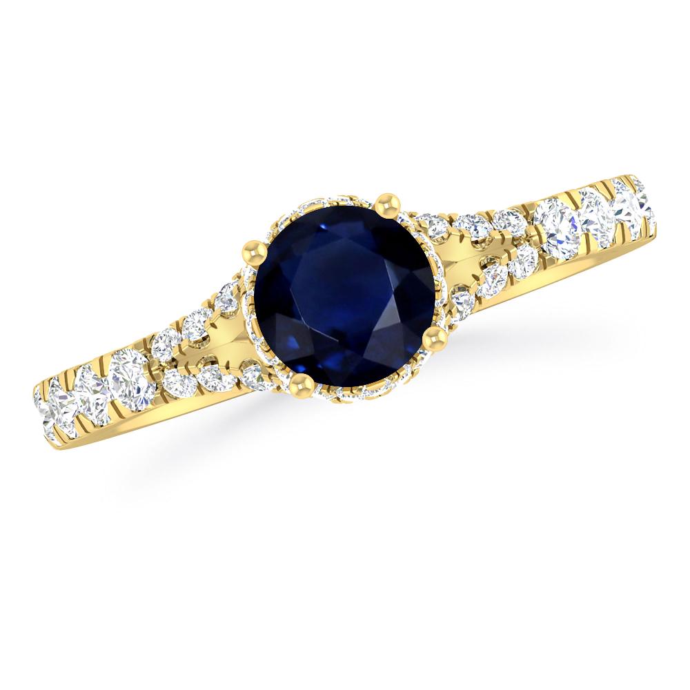 Yellow Gold - Sapphire