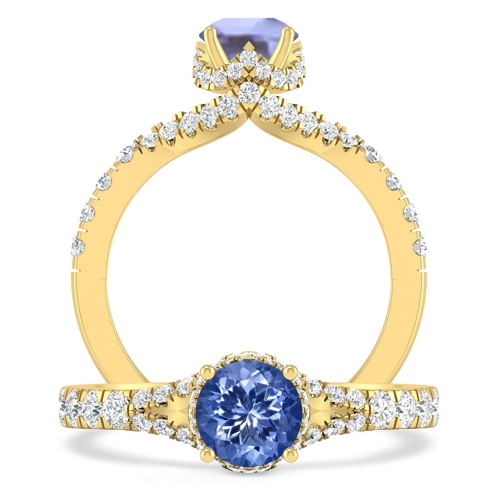 Yellow Gold - Tanzanite