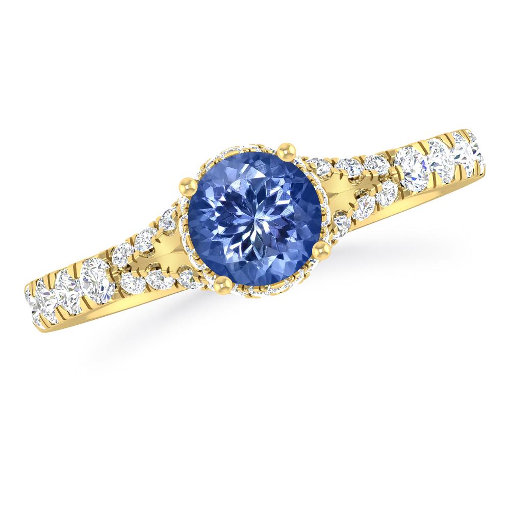 Yellow Gold - Tanzanite