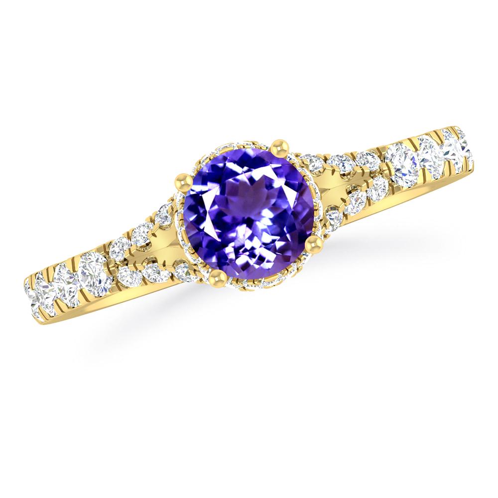 Yellow Gold - Tanzanite