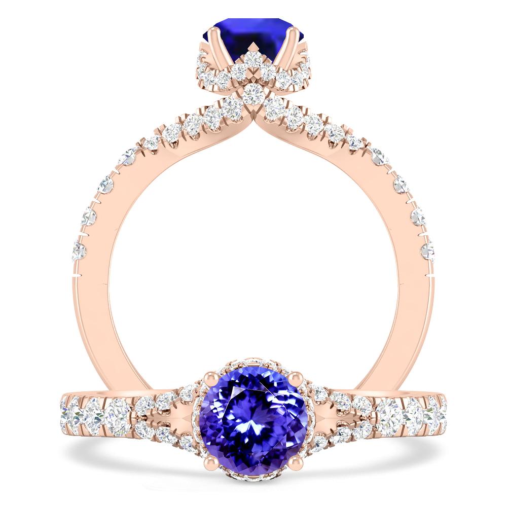 Rose Gold - Tanzanite