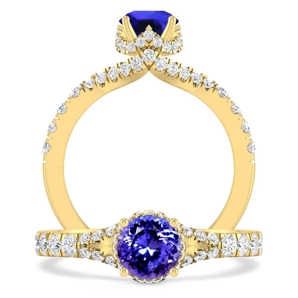 Yellow Gold - Tanzanite