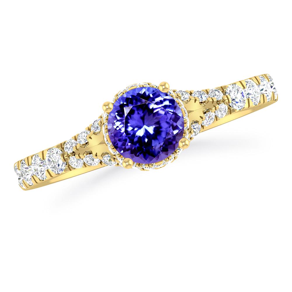 Yellow Gold - Tanzanite