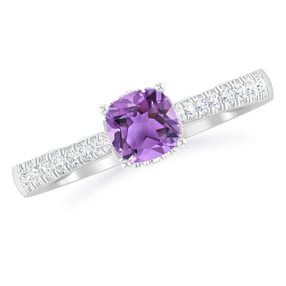 White Gold - Amethyst