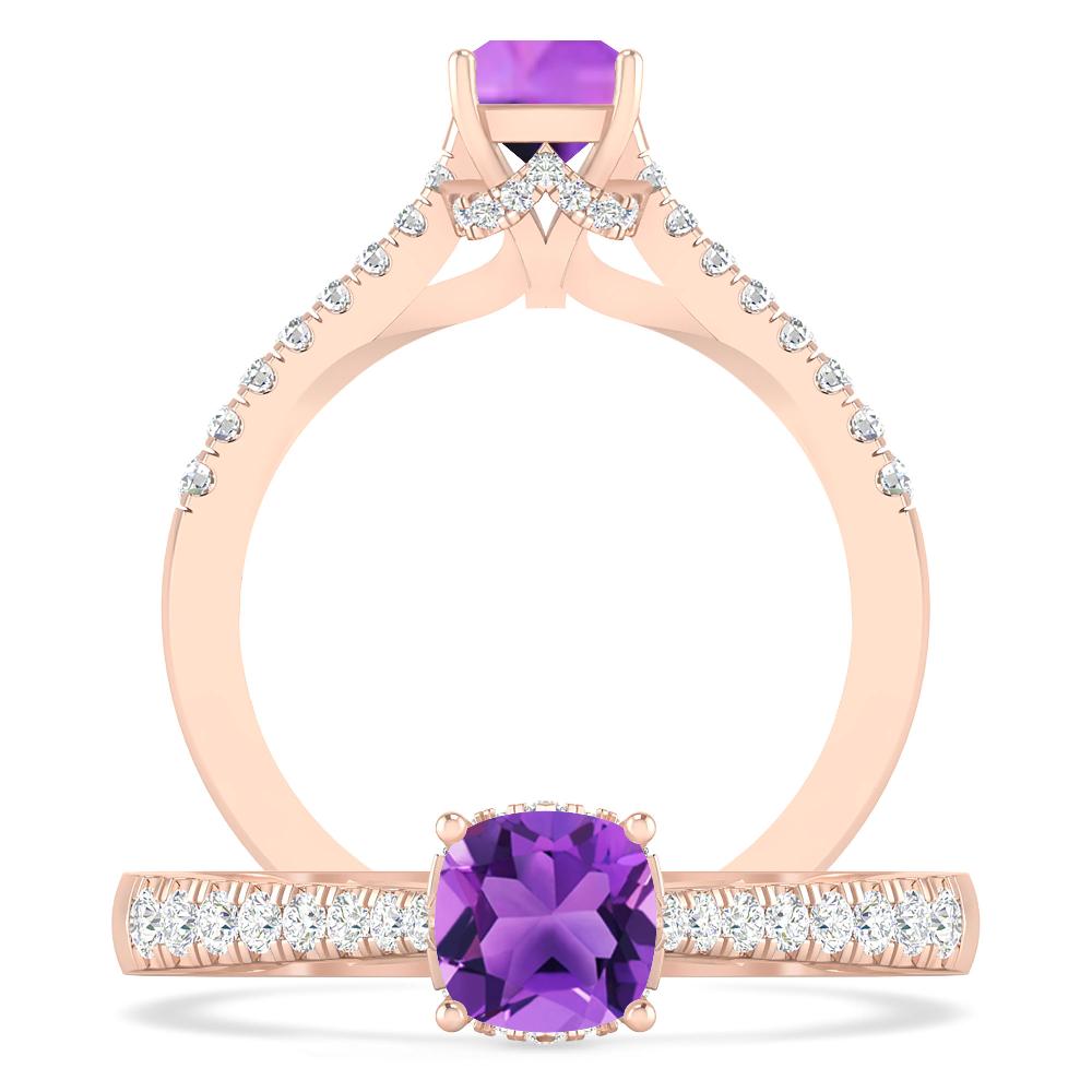 Rose Gold - Amethyst