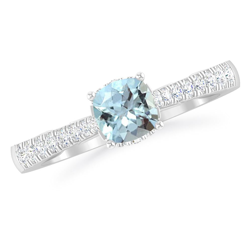 White Gold - Aquamarine