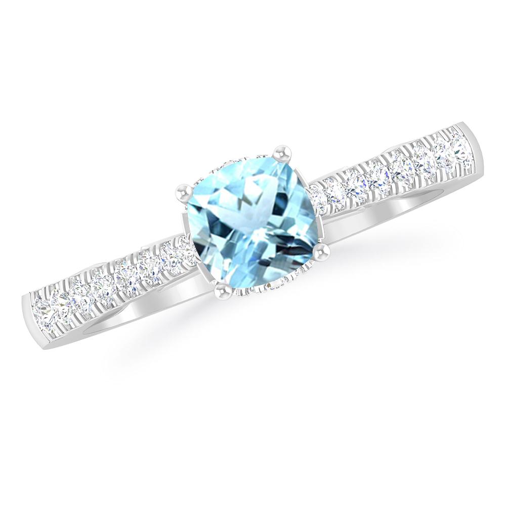 White Gold - Aquamarine