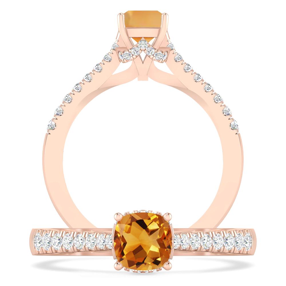 Rose Gold - Citrine