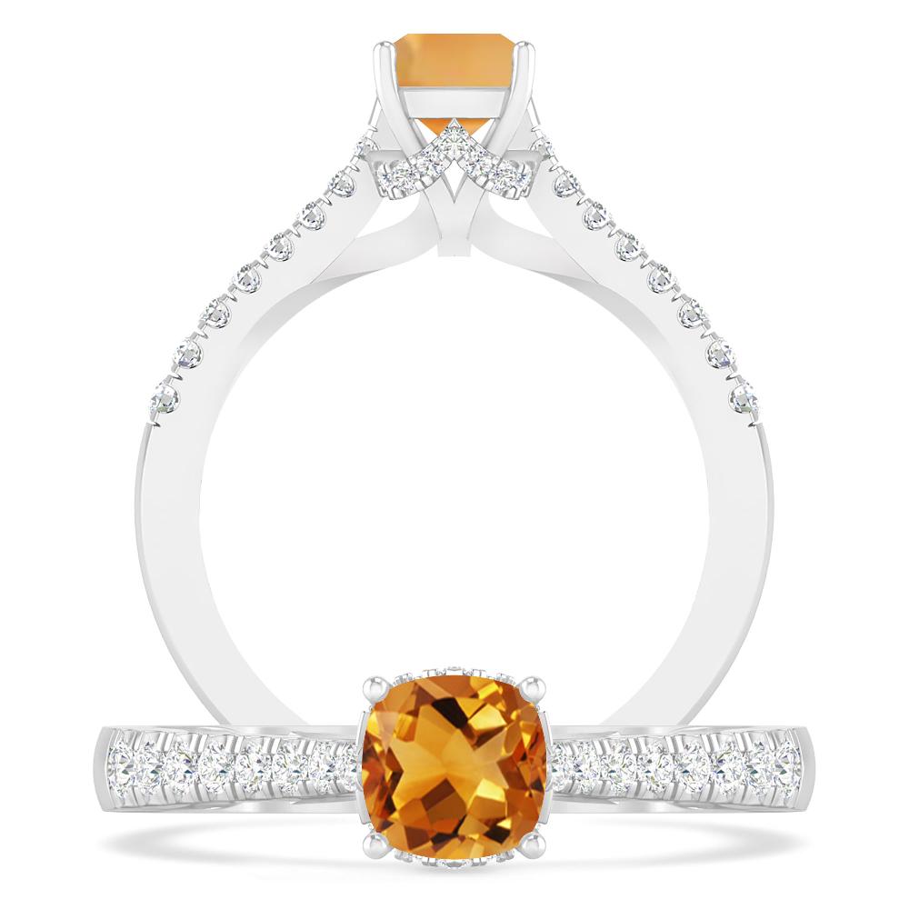 White Gold - Citrine