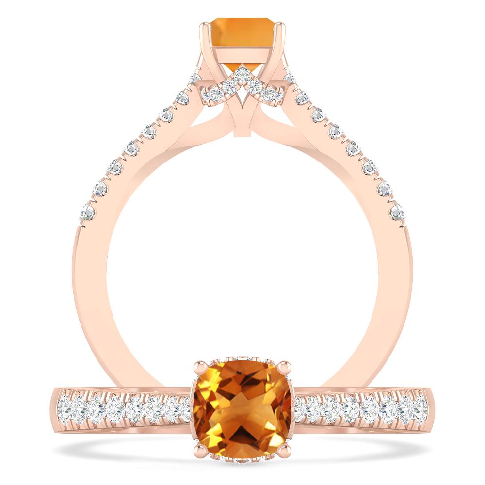 Rose Gold - Citrine