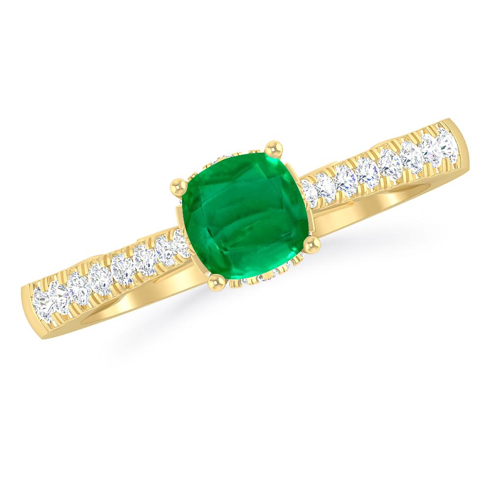 Yellow Gold - Emerald