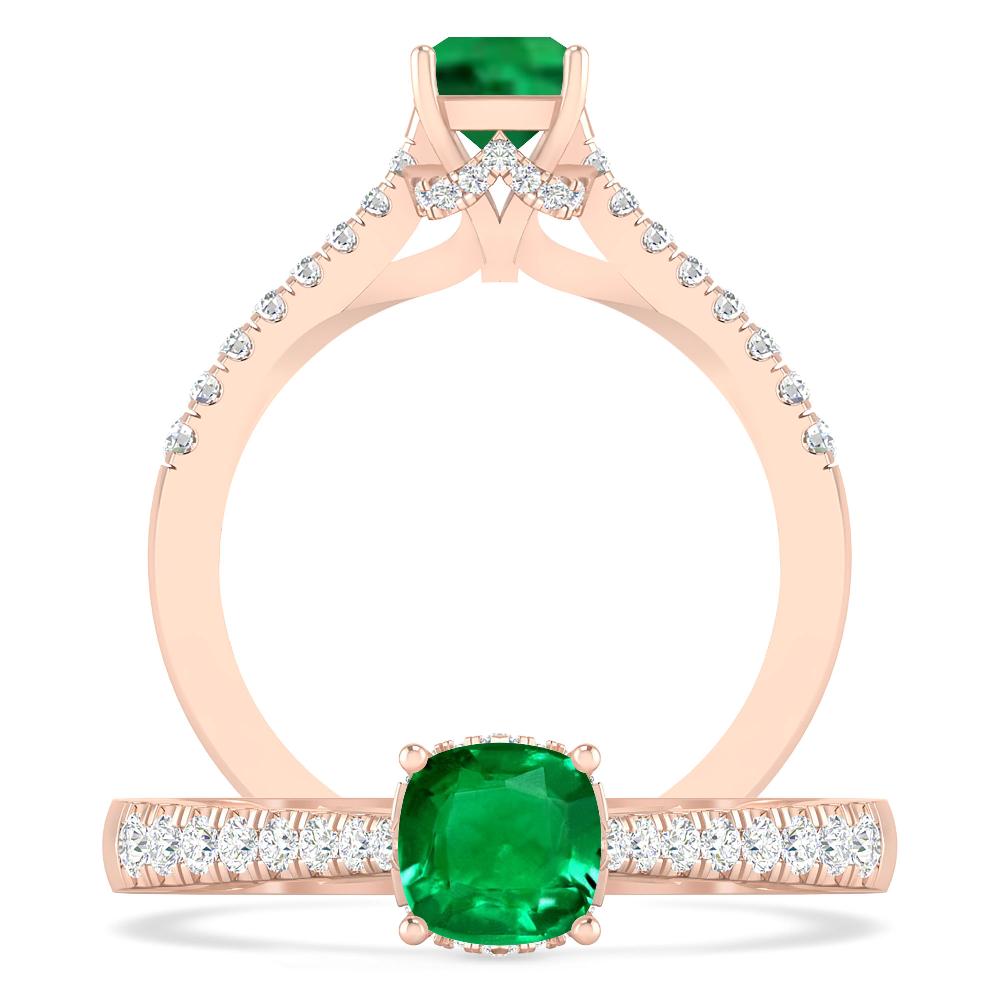 Rose Gold - Emerald