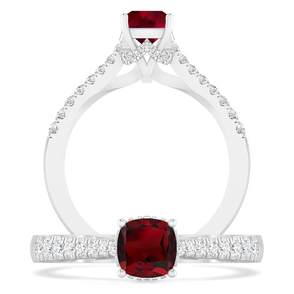 White Gold - Garnet