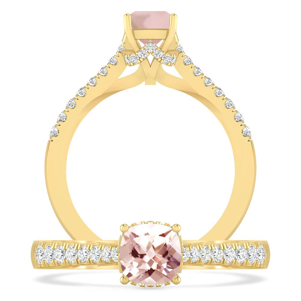 Yellow Gold - Morganite