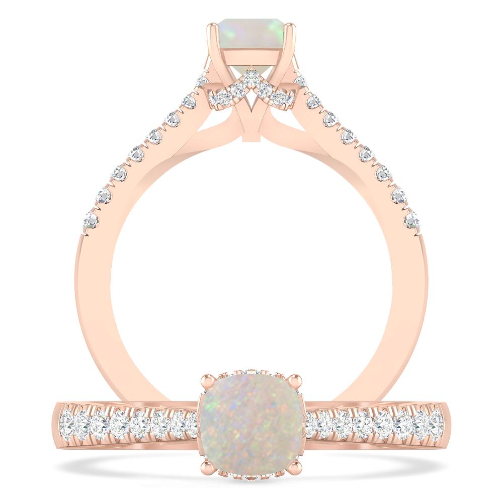 Rose Gold - Opal