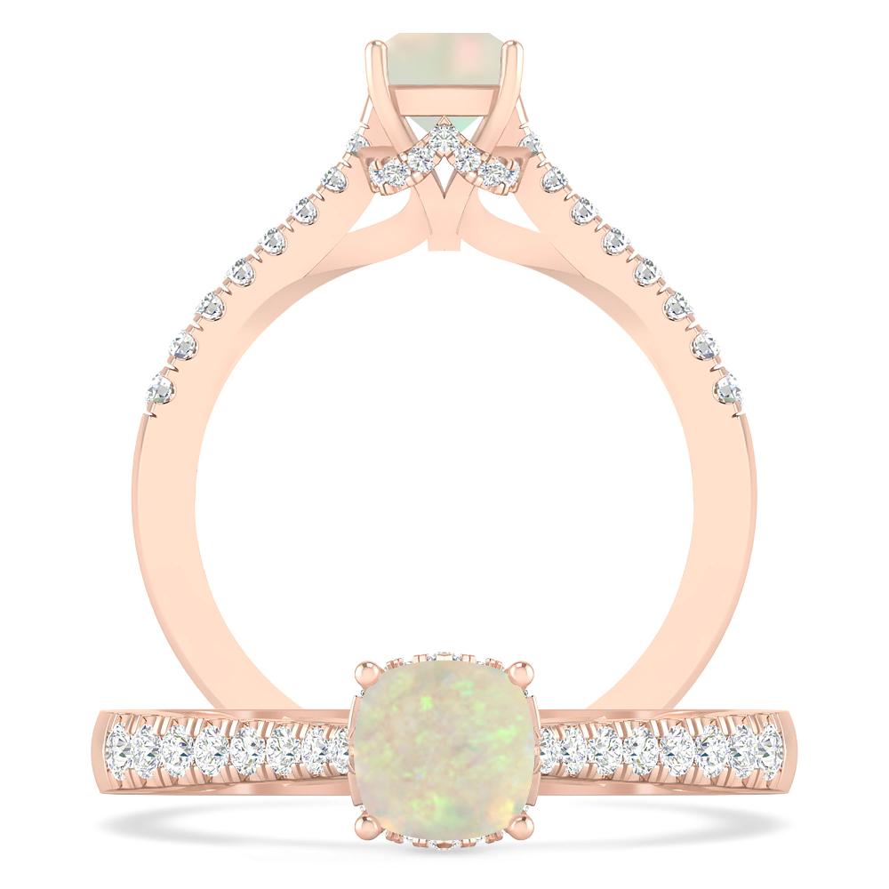 Rose Gold - Opal