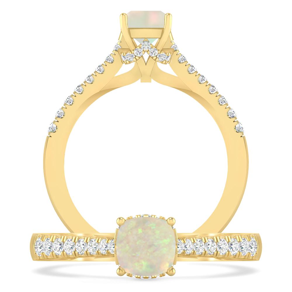 Yellow Gold - Opal
