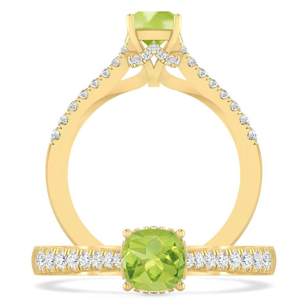 Yellow Gold - Peridot