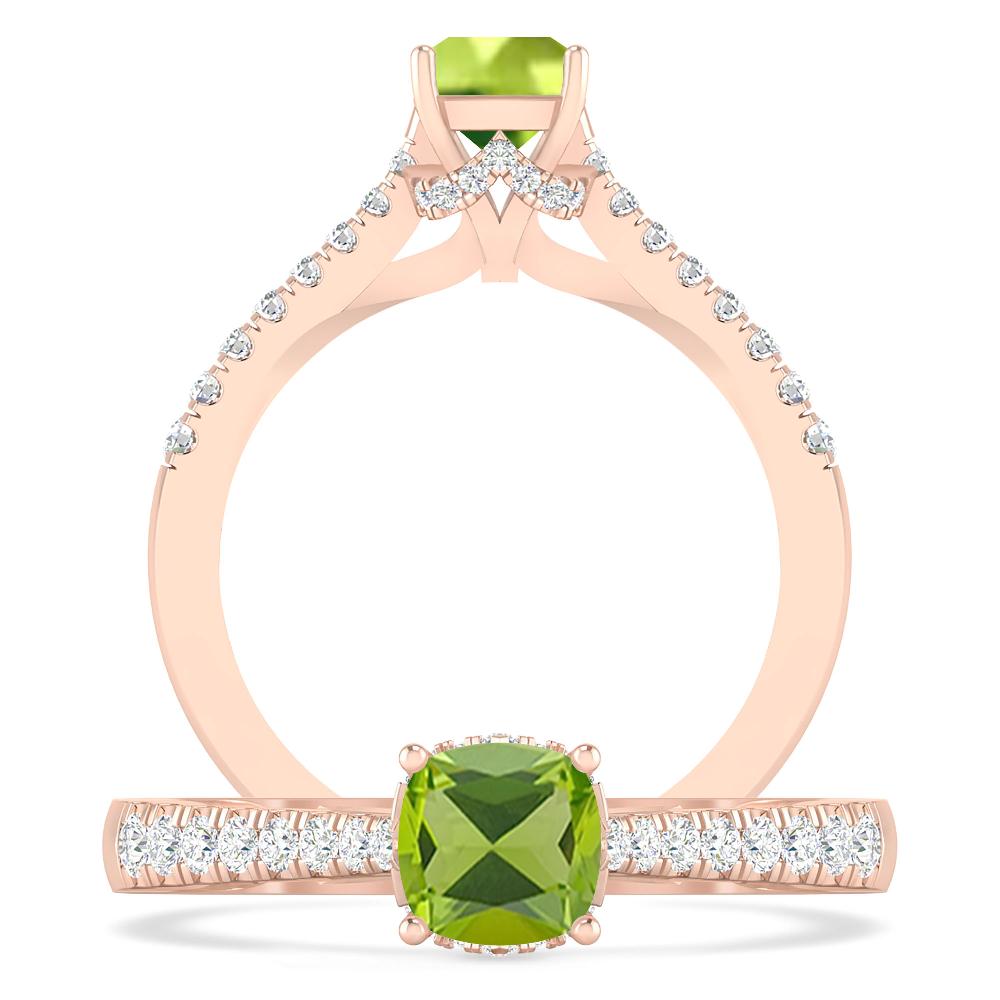 Rose Gold - Peridot