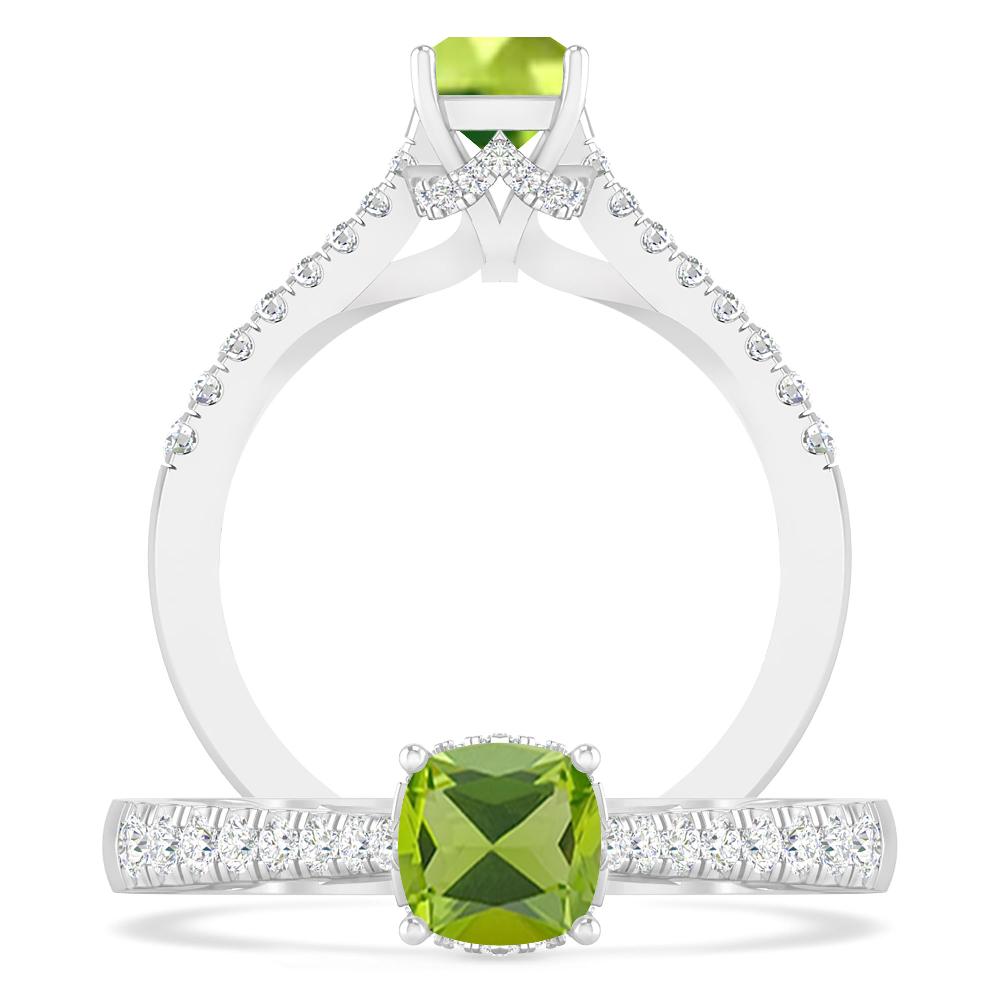 White Gold - Peridot