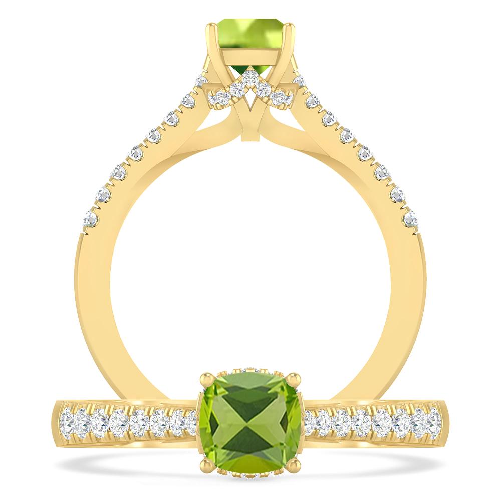 Yellow Gold - Peridot