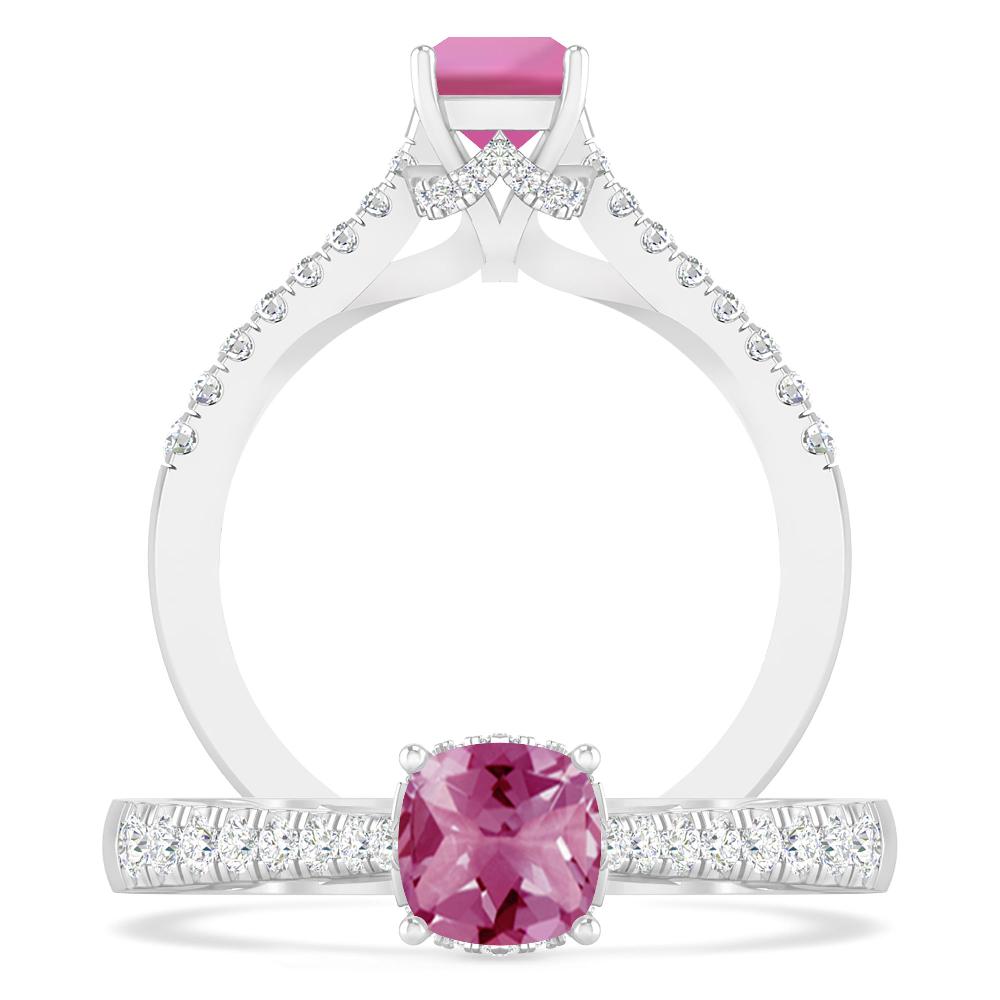 White Gold - Pink Tourmaline