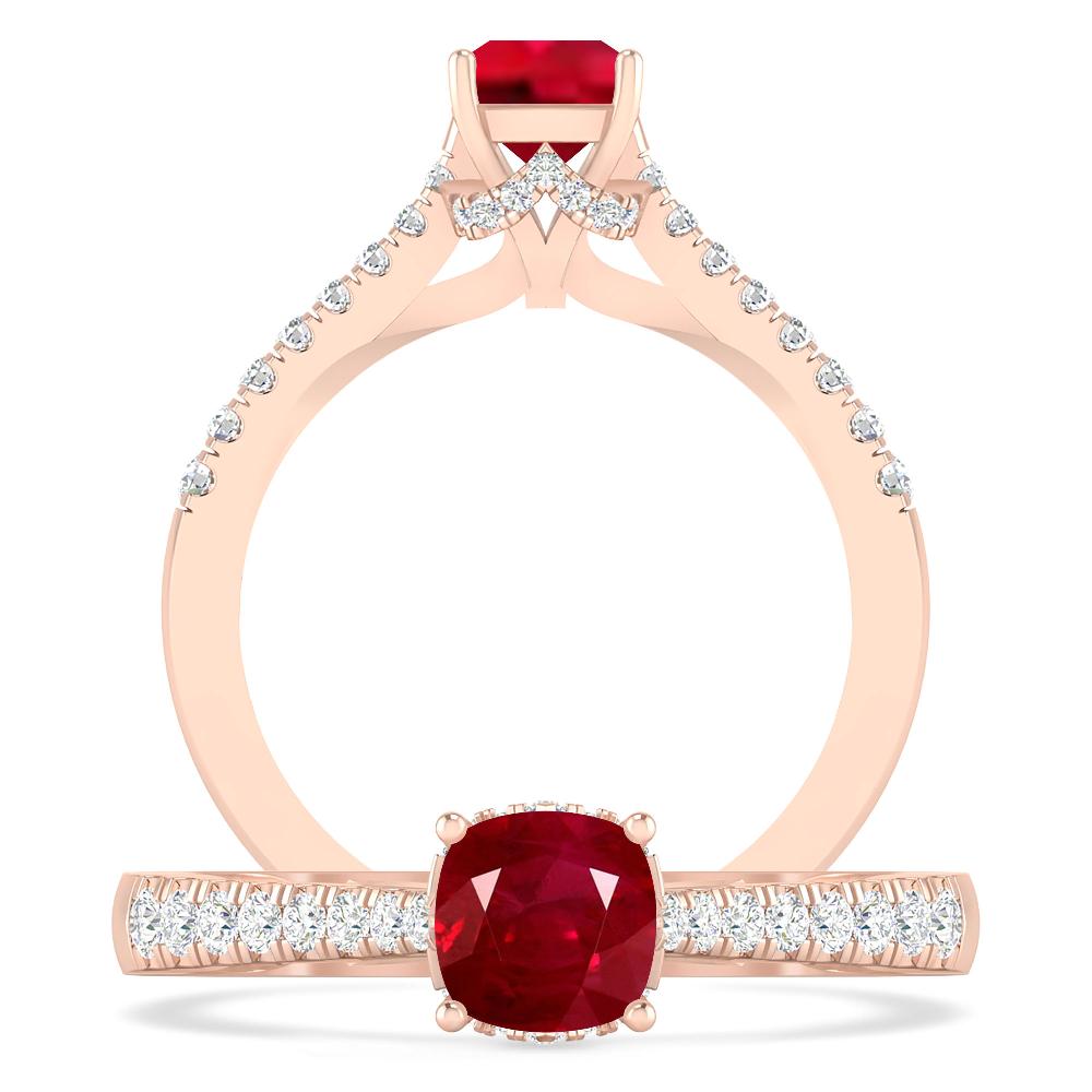 Rose Gold - Ruby