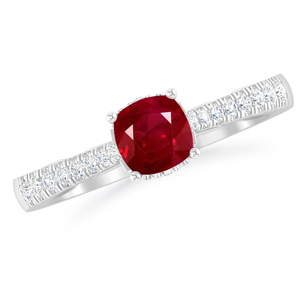 White Gold - Ruby