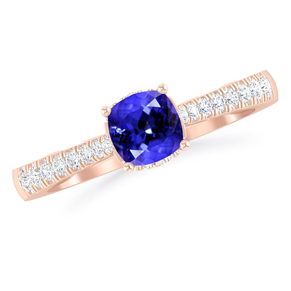 Rose Gold - Tanzanite