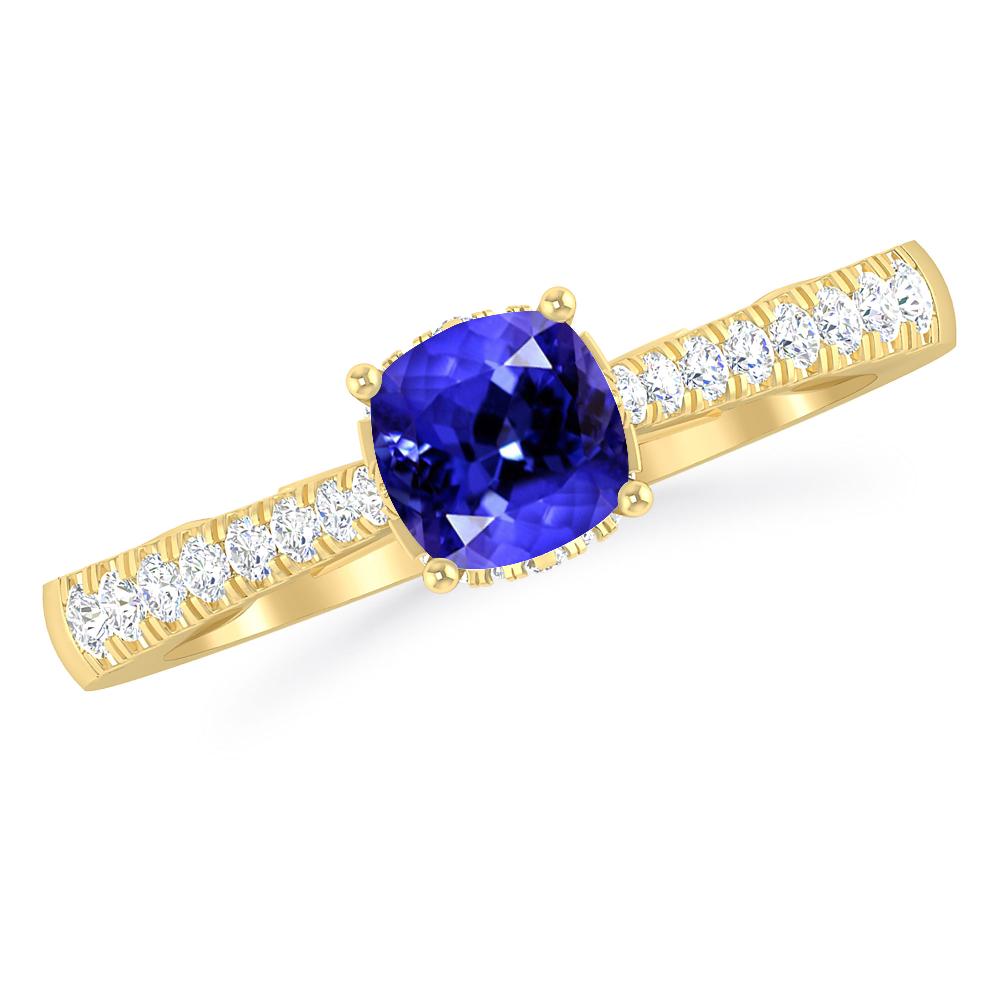 Yellow Gold - Tanzanite