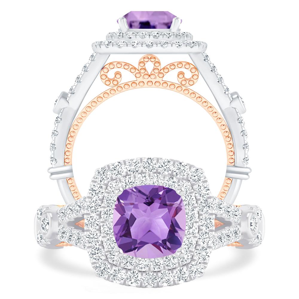 White Gold - Amethyst