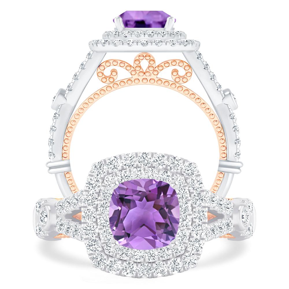 White Gold - Amethyst