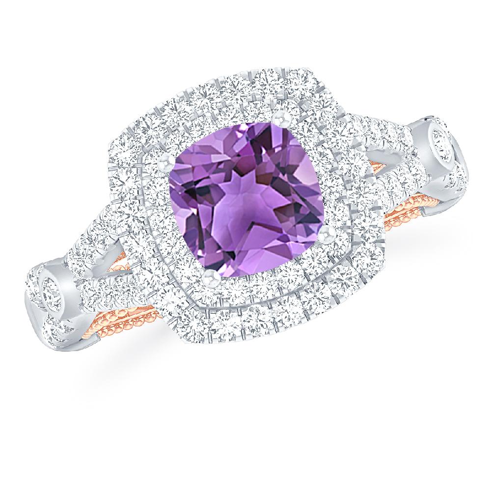 White Gold - Amethyst