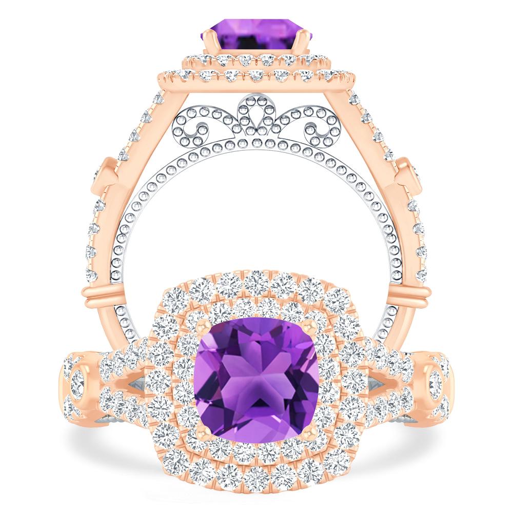 Rose Gold - Amethyst
