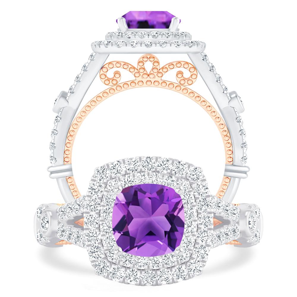 White Gold - Amethyst