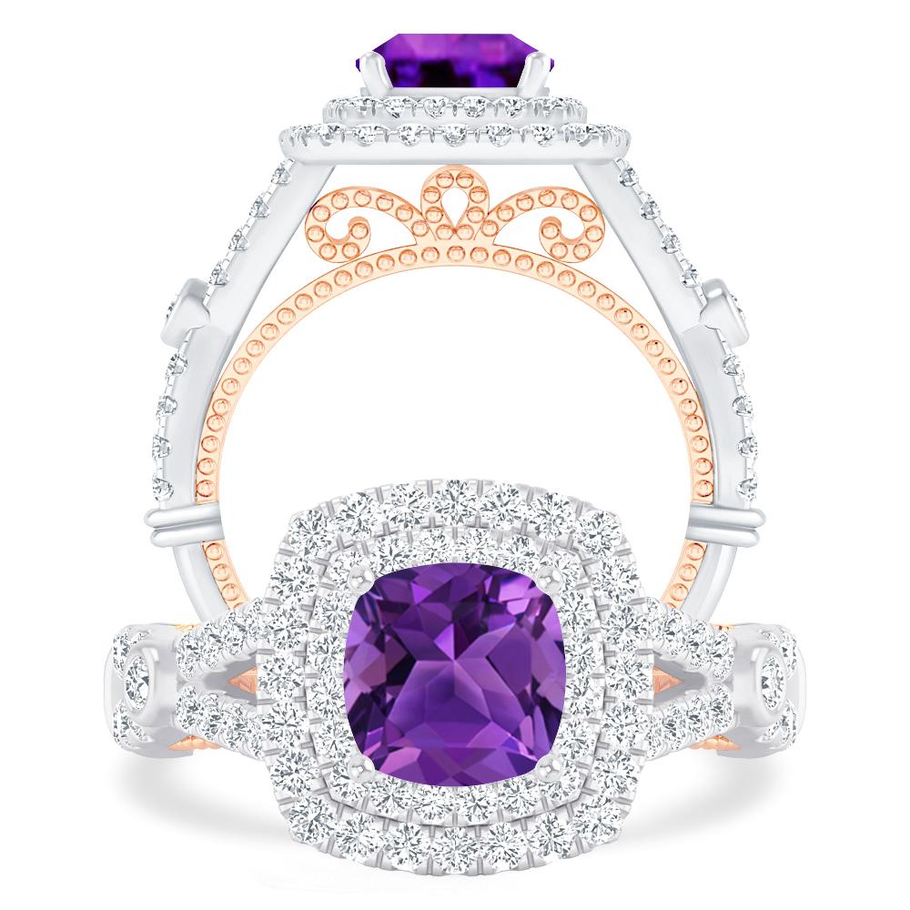 White Gold - Amethyst