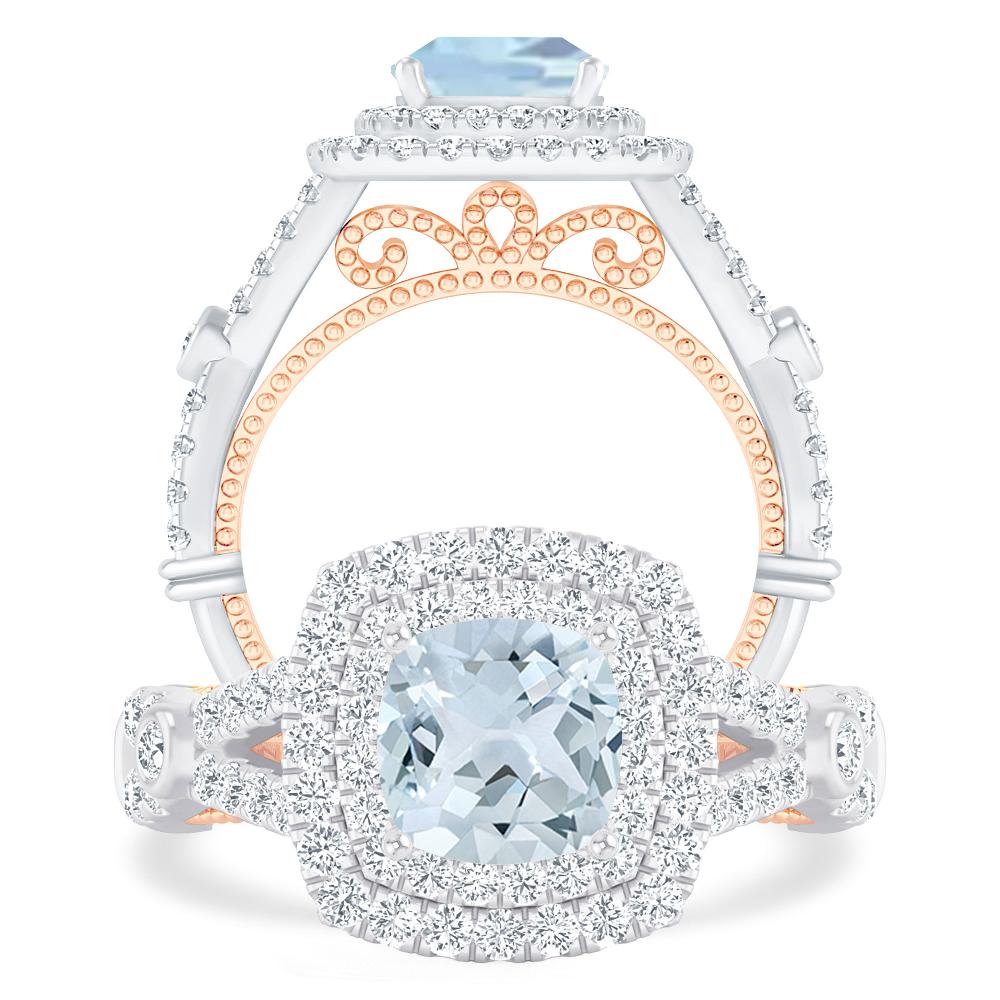 White Gold - Aquamarine