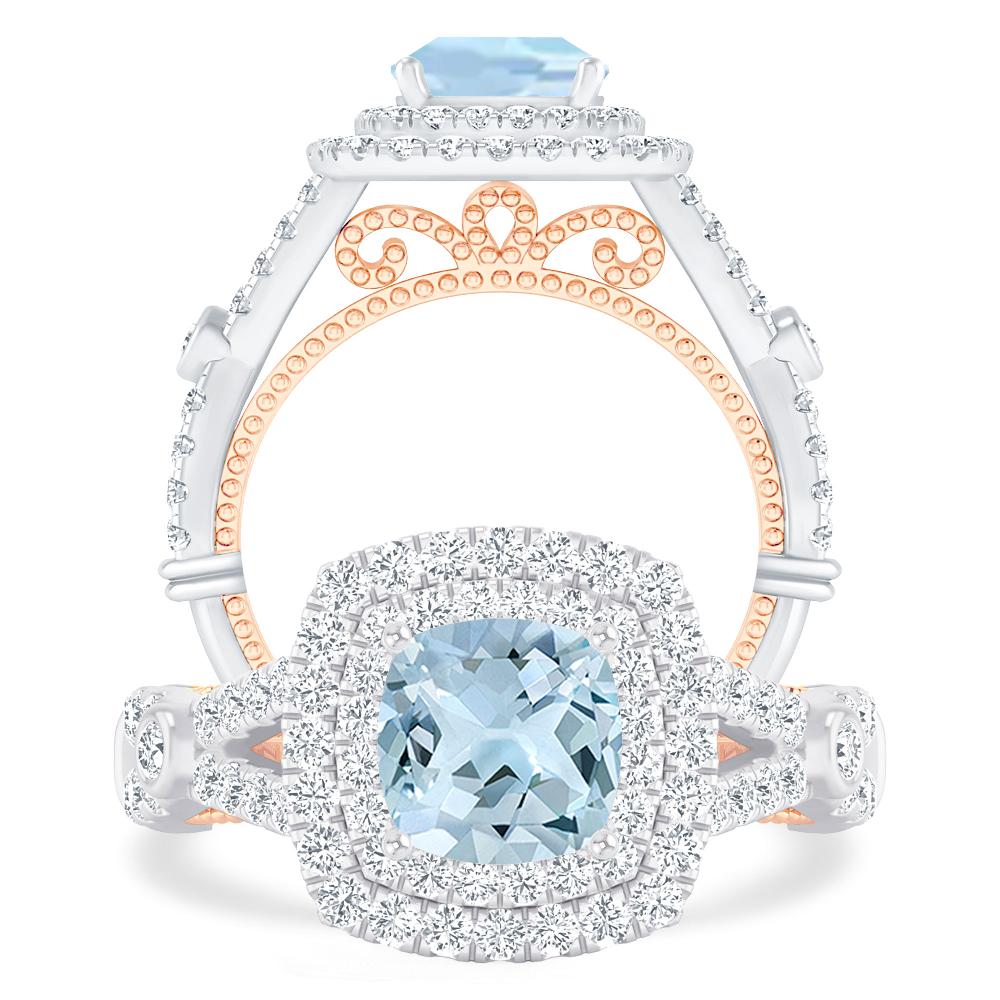 White Gold - Aquamarine